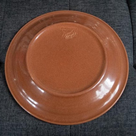 MCM Sterling China by Russel Wright Ripe Apricot Color One 10" Dinner Plate - Picture 8 of 16